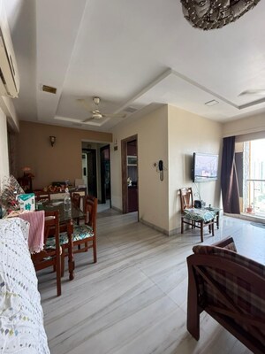 Living Room in 3 BHK Apartment at Marathon Omega, Lower Parel – for Rent
