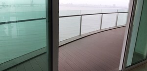 Balcony in 4 BHK Apartment at Bayview Terraces, Prabhadevi – for Rent