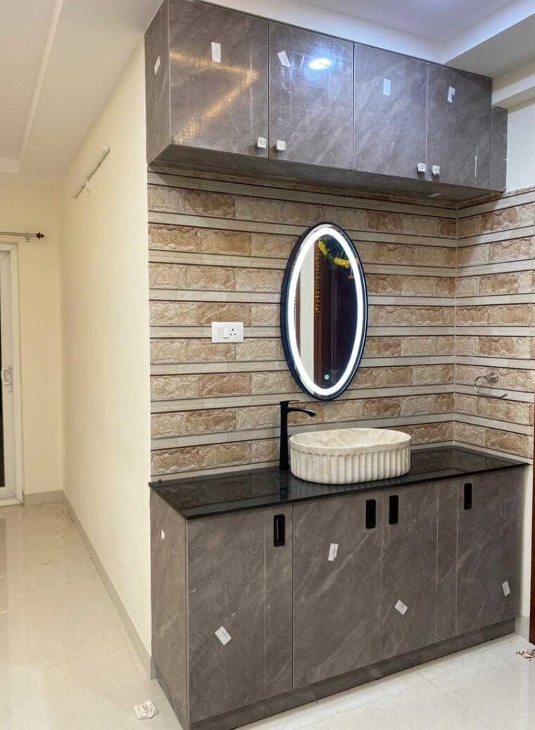 Bathroom, bricks-cyberwoods 3 Bedroom 1895 Sq.Ft. Apartment In Osman Nagar Hyderabad 9639044