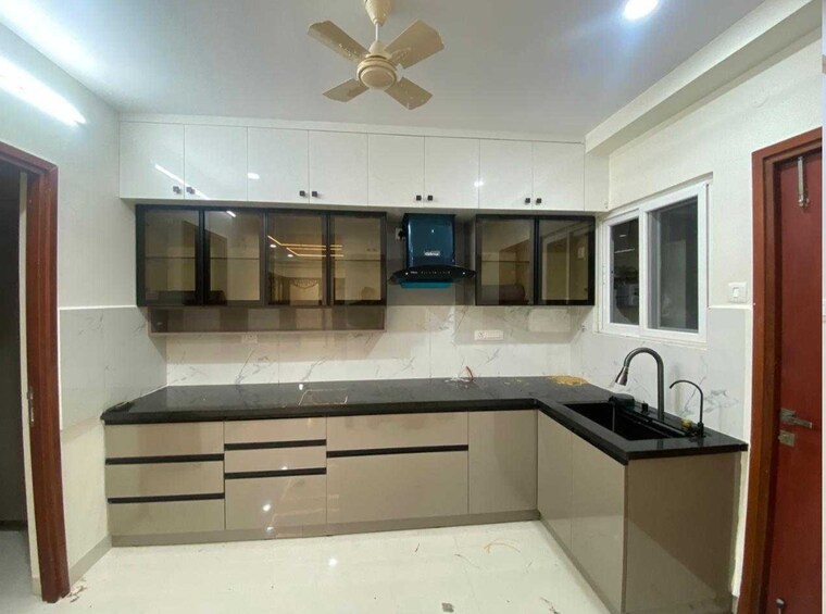 Kitchen, bricks-cyberwoods 3 Bedroom 1895 Sq.Ft. Apartment In Osman Nagar Hyderabad 9639044
