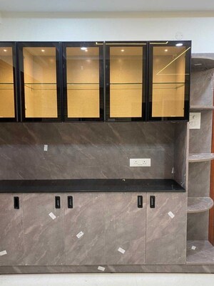 Kitchen in 3 BHK Apartment at Bricks Cyberwoods, Osman Nagar – for Rent