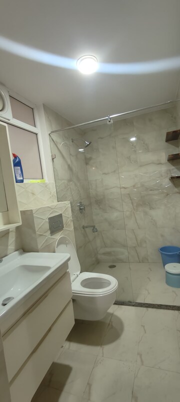 Bathroom in 3 BHK Apartment at Siddharth Nagar – for Rent