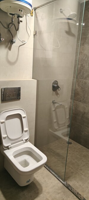 Bathroom in 3 BHK Apartment at Siddharth Nagar – for Rent
