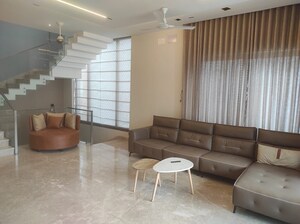 Living Room in 4 BHK Villa at Kokapet – for Rent