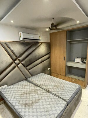 Staircase in 3 BHK Apartment at Triveni Apartments CGHS, Paschim Vihar – for Rent