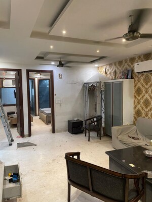 Living Room in 3 BHK Apartment at Triveni Apartments CGHS, Paschim Vihar – for Rent