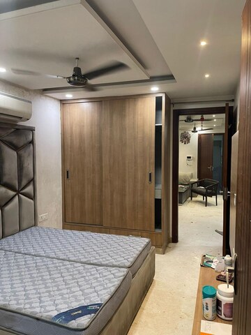 Bedroom in 3 BHK Apartment at Triveni Apartments CGHS, Paschim Vihar – for Rent
