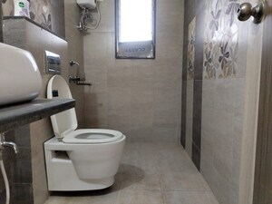 Bathroom in 2.5 BHK Apartment at Jangid Heights, Ghodbunder Road – for Rent