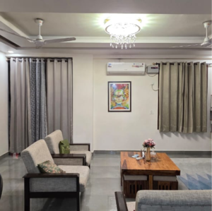 Living Room in 3 BHK Builder Floor at Chattarpur – for Sale
