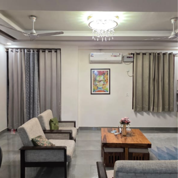 Living Room in 3 BHK Builder Floor at Chattarpur – for Sale