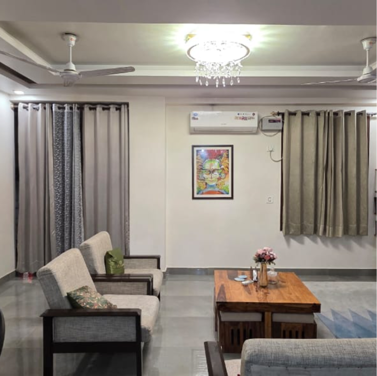 Living Room, chattarpur 3 Bedroom 156 Sq.Ft. Builder Floor In Chattarpur Delhi 9639547