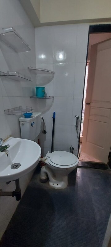 Bathroom in 1 BHK Apartment at Mashyakh Tower, Malad West – for Rent