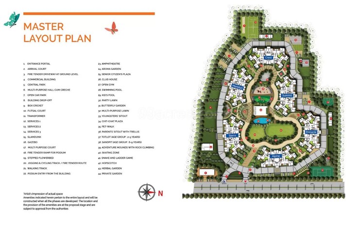 Master Plan, shapoorji-pallonji-joyville-hinjewadi 4 Bedroom 1422 Sq.Ft. Apartment In Hinjewadi Pune 9639781