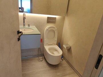 Bathroom in 3 BHK Apartment at Lodha World Crest, Worli – for Rent