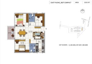 Master Plan in 2 BHK Apartment at Urbanrise The World of Joy, Miyapur – for Sale