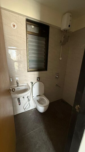 Bathroom in 1.5 BHK Apartment at Chandak 34 Park Estate, Goregaon West – for Rent