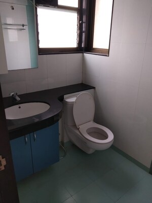 Bathroom in 3 BHK Apartment at Paranjape Blue Ridge, Hinjewadi – for Rent
