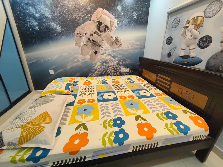 Bedroom, asbl-spire 3 Bedroom 1905 Sq.Ft. Apartment In Kokapet Hyderabad 9640078