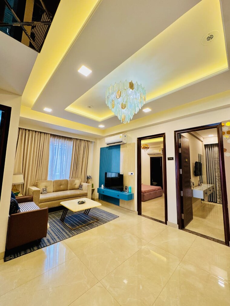 Living Room, hlp-palmillas 3 Bedroom 1350 Sq.Ft. Apartment In Vip Road Zirakpur 9640132