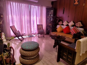 Living Room in 3 BHK Apartment at Adani Group Western Heights, Andheri West – for Rent