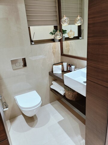 Bathroom in 2 BHK Apartment at RNA NG Suncity Phase III, Kandivali East – for Rent