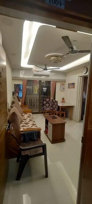 Living Room in 1 BHK Apartment at Rosa Gardenia, Ghodbunder Road – for Rent