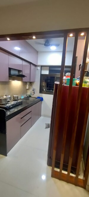 Kitchen in 1 BHK Apartment at Rosa Gardenia, Ghodbunder Road – for Rent