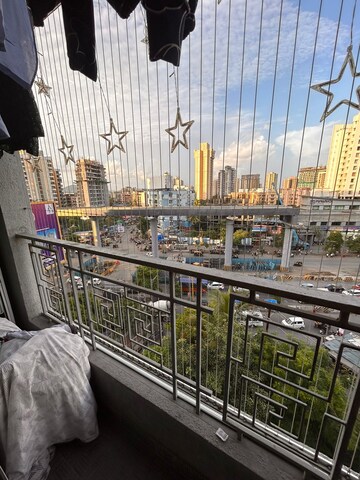 Balcony in 1 BHK Apartment at Puranik City, Kasarvadavali – for Rent