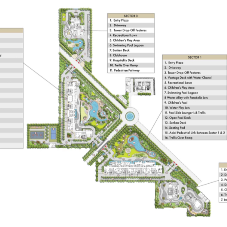 Master Plan, whiteland-the-aspen 3.5 Bedroom 2740 Sq.Ft. Apartment In Sector 76 Gurgaon 9640616