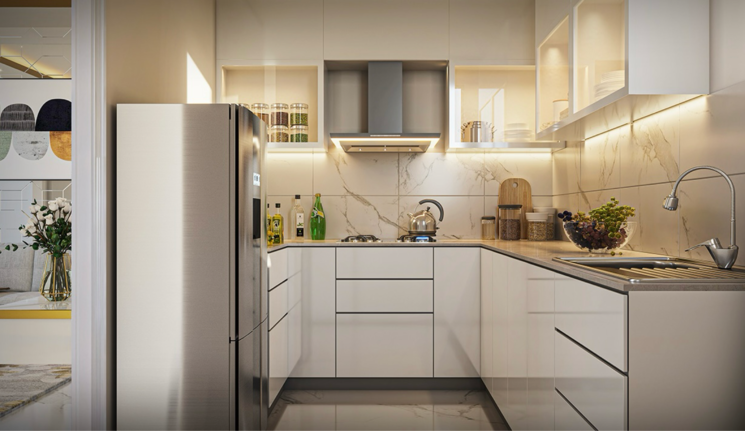 Kitchen, m3m-soulitude 3 Bedroom 1494 Sq.Ft. Apartment In Sector 89 Gurgaon 9640615