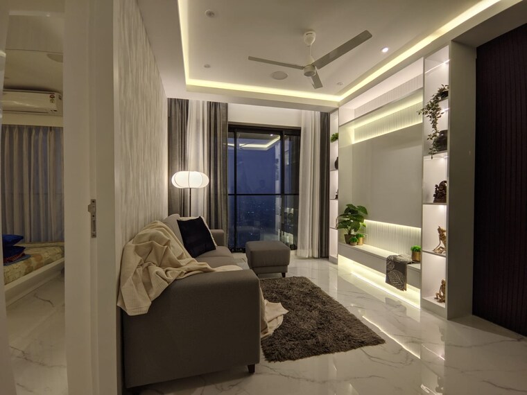 Living Room, dosti-eastern-bay 2 Bedroom 785 Sq.Ft. Apartment In Wadala Mumbai 9640744