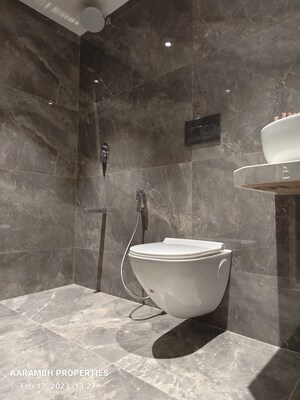 Bathroom in 2 BHK Apartment at Sardar Inspire Residency, Andheri East – for Sale