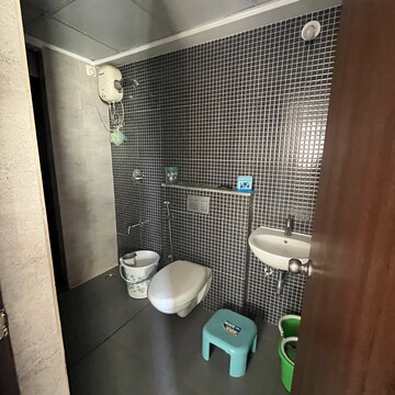 Bathroom in 1 BHK Apartment at Lodha Palava Aurelia C H I, Taloja Bypass Road – for Rent