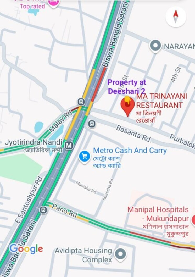 Map Location, deeshari-ll 2 Bedroom 801 Sq.Ft. Apartment In Purbalok Kolkata 9641339