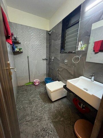 Bathroom in 2 BHK Apartment at Hiranandani Estate Princeton, Ghodbunder Road – for Rent