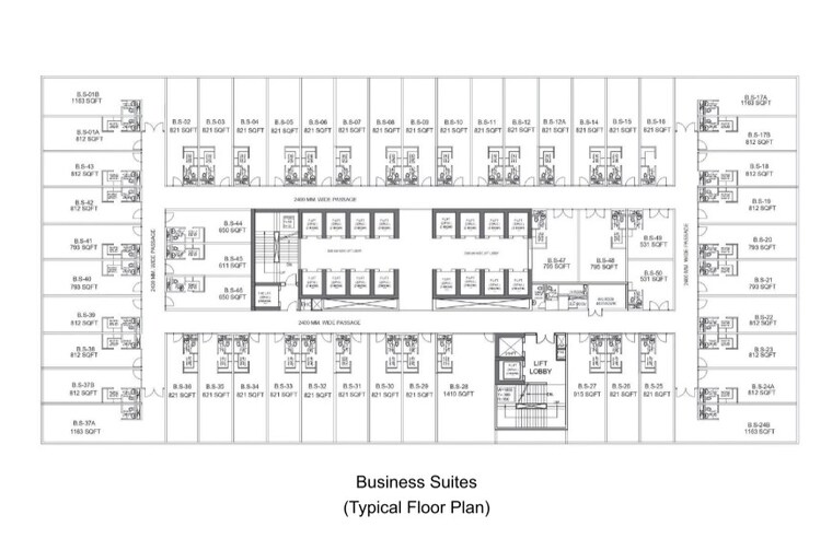 Floor Plan, splendor-onyx-blue Commercial Office Space 808 Sq.Ft. In Sector 142 Noida 9641874
