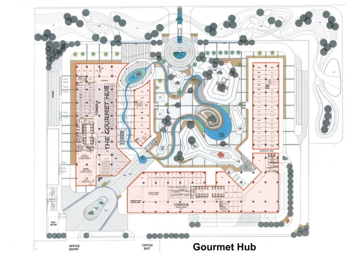 Floor Plan, splendor-onyx-blue Commercial Office Space 808 Sq.Ft. In Sector 142 Noida 9641874