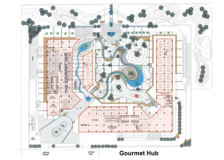 Floor Plan, splendor-onyx-blue Commercial Office Space 808 Sq.Ft. In Sector 142 Noida 9641874