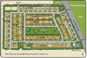 Master Plan in 4 BHK Builder Floor at Emaar Emerald Floors Premier, Sector 65 – for Sale
