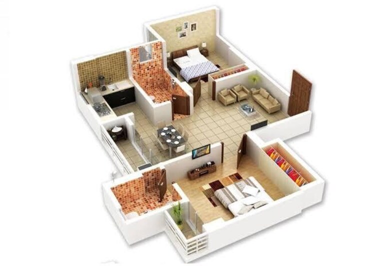 Floor Plan, vepagunta 2 Bedroom 100 Sq.Yd. Villa In Vepagunta Vizag 9578136