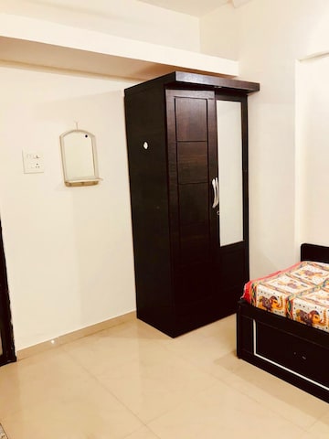 Bedroom in 3 BHK Apartment at RK Lunkad Nisarg Nirmiti, Pimple Saudagar – for Rent