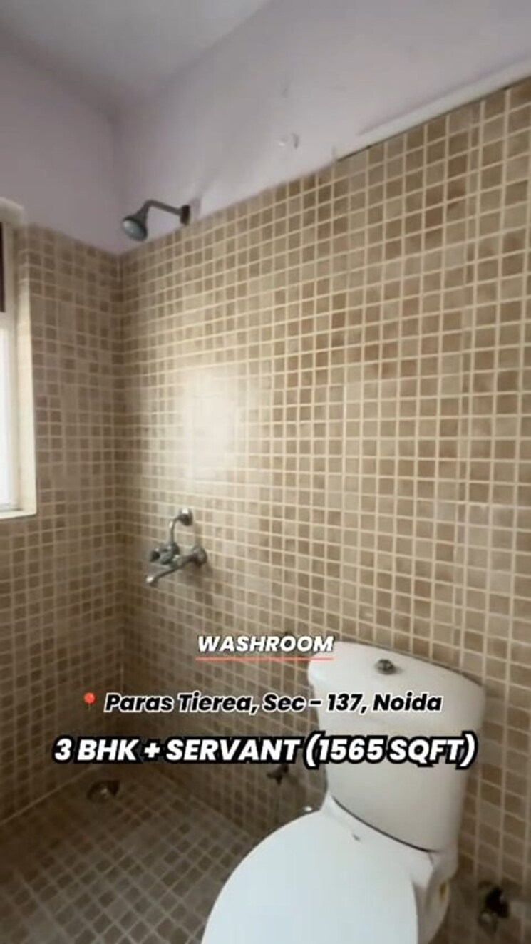 Bathroom, paras-tierea 3 Bedroom 1532 Sq.Ft. Apartment In Sector 137 Noida 9642448