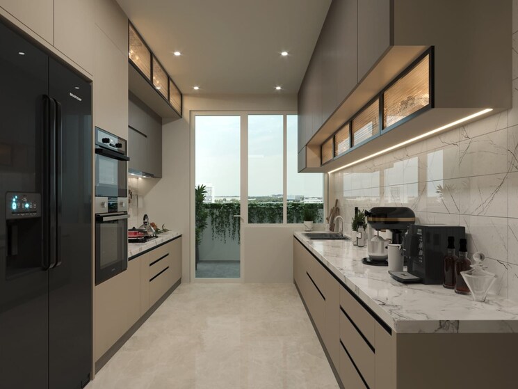 Kitchen, kondapur 4 Bedroom 2995 Sq.Ft. Apartment In Kondapur Hyderabad 9642454