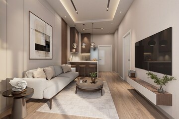 Living Room in Studio Apartment at ACE Edit, Sector 22d Yamuna Expressway – for Sale