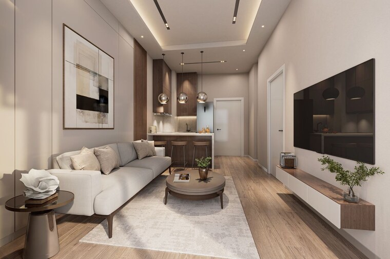 Living Room, ace-edit Studio 780 Sq.Ft. Apartment In Sector 22d Yamuna Expressway Greater Noida 9642377