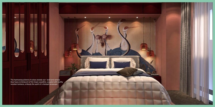 Bedroom, anjuna 1 Bedroom 1100 Sq.Ft. Apartment In Anjuna Goa 9642442