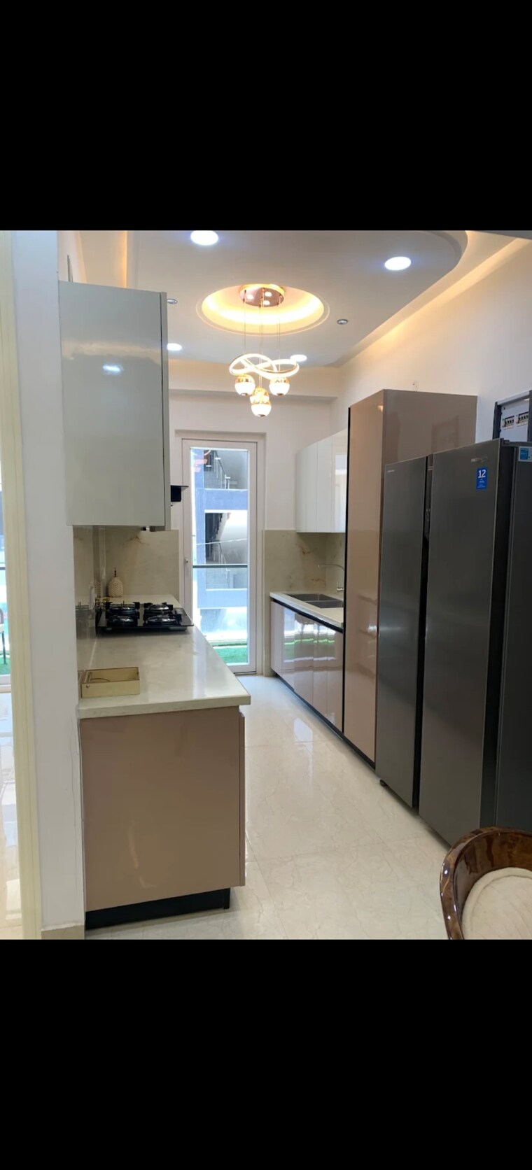 Kitchen, hlp-palmillas 3 Bedroom 1400 Sq.Ft. Apartment In Vip Road Zirakpur 9642541