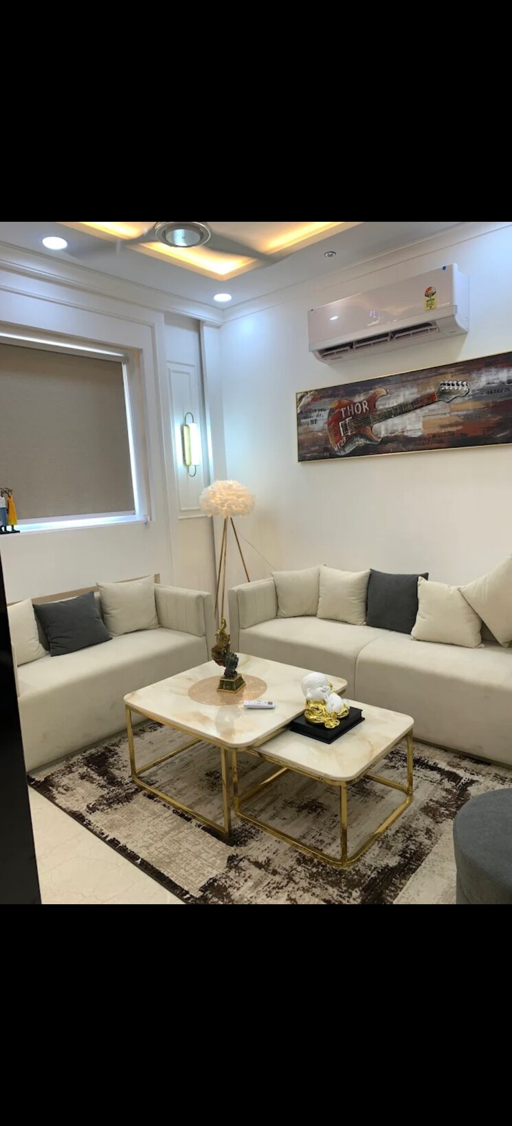 Living Room, hlp-palmillas 3 Bedroom 1400 Sq.Ft. Apartment In Vip Road Zirakpur 9642541