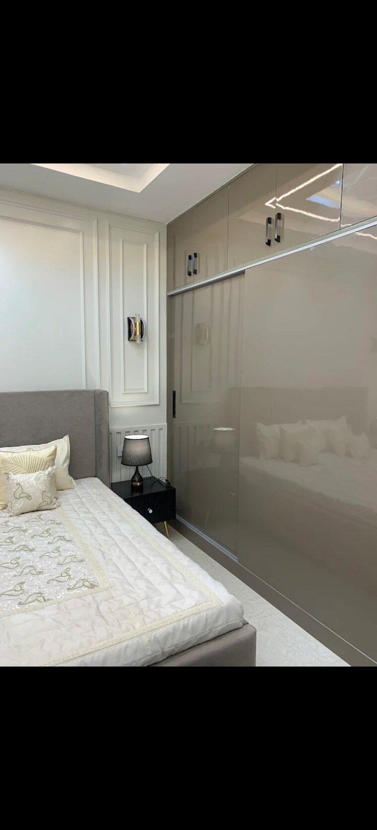 Master Bedroom, hlp-palmillas 3 Bedroom 1400 Sq.Ft. Apartment In Vip Road Zirakpur 9642541