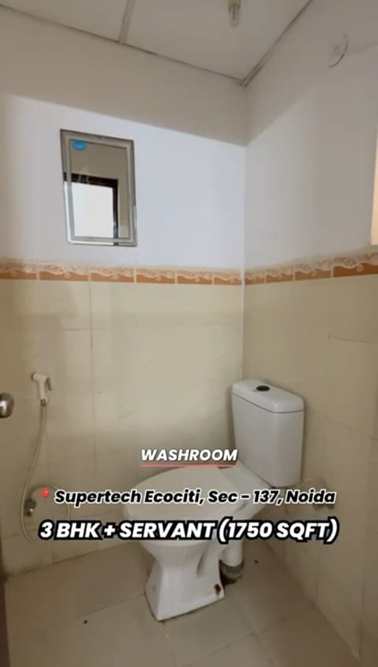 Bathroom, supertech-ecociti 3 Bedroom 1749 Sq.Ft. Apartment In Sector 137 Noida 9643118